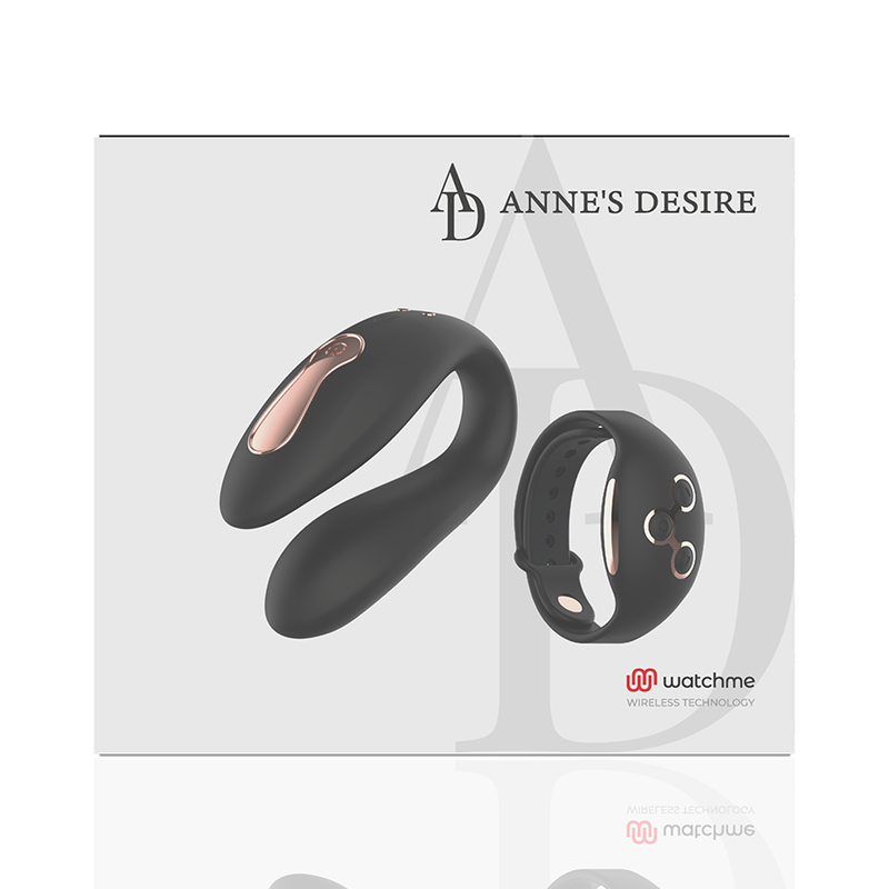 Comprar ANNE'S DESIRE Dual Pleasure Tecnología Watchme Negro Gold – Juguete Erótico Con Diseño Sofisticado Y Tecnología Avanzada-Noxtic