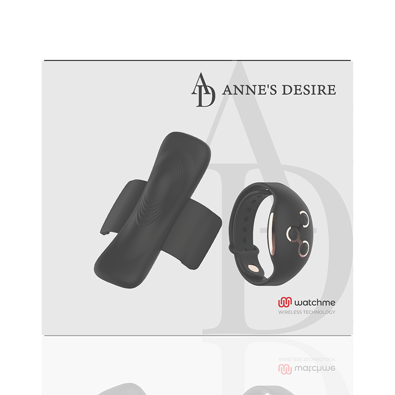 Comprar ANNE'S DESIRE Panty Pleasure Tecnología WatchMe Negro Y Dorado – Diseño Ergonómico Con Control Avanzado Para Placer Personalizado-Noxtic