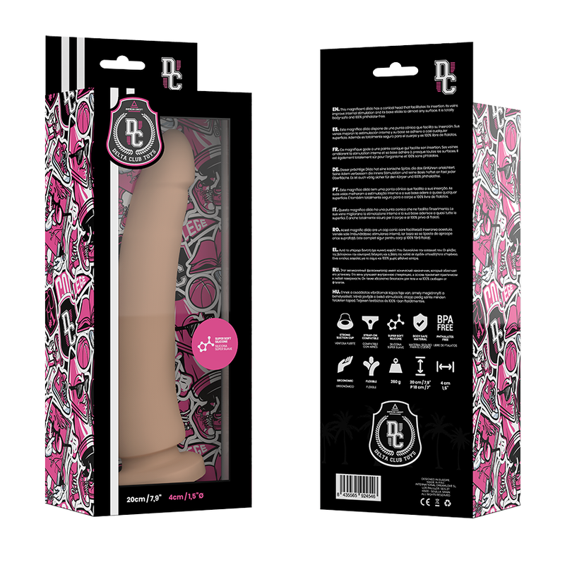 Comprar DELTA CLUB Dildo Realista Natural Silicona Médica 20 CM – Experiencia Placentera Con Material De Alta Calidad-Noxtic