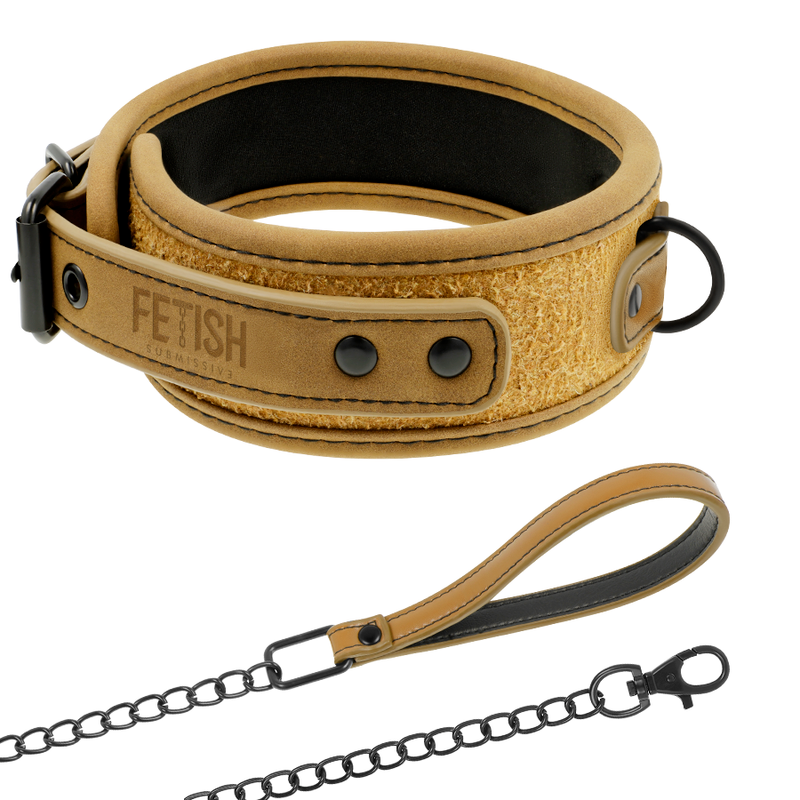 Comprar Fetish Submissive Origen Collar Con Cadena – Diseño Elegante Con Forro De Neopreno Para Comodidad Y Estilo-Noxtic