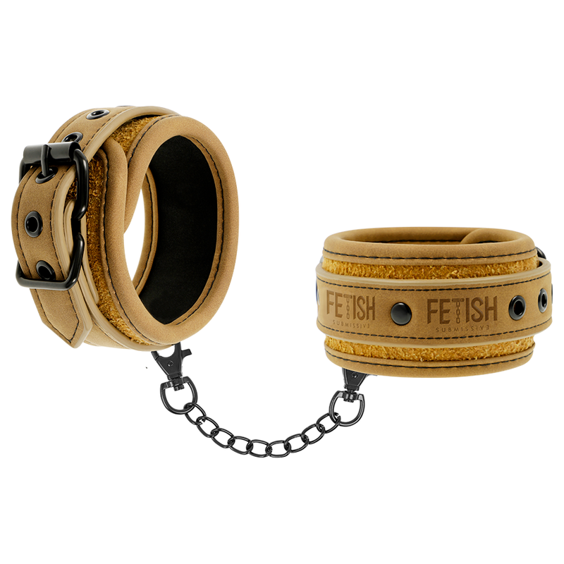 Comprar Fetish Submissive Origen – Esposas De Cuero Vegano Con Forro Suave De Neopreno-Noxtic