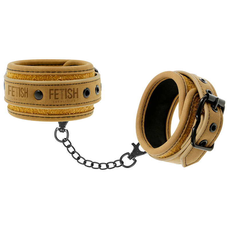 Comprar FETISH Submissive Origen – Esposas Tobillos De Cuero Vegano Con Forro De Neopreno Para Comodidad Y Estilo-Noxtic