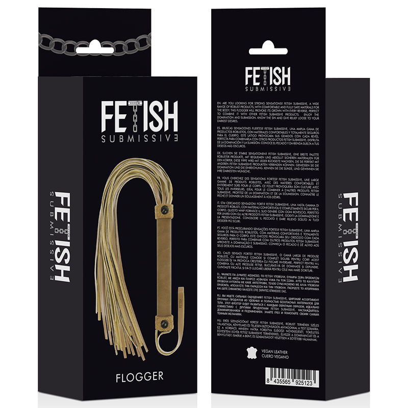 Comprar Fetish Submissive Origen – Látigo De Cuero Vegano Con Diseño Elegante y Sensacional-Noxtic