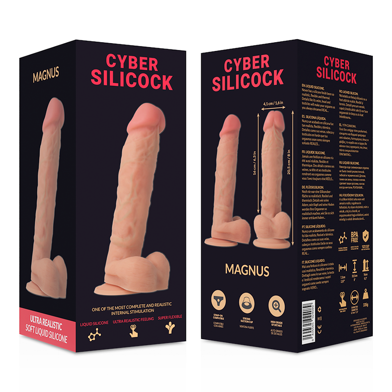 CYBER Silicock Magnus – Juguete Erótico Realista De Silicona Líquida Para Placer Confortable