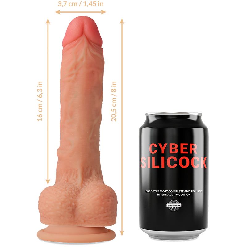 Comprar CYBER Silicock Arnés De Silicona Líquida 20.5 Cm – Diseño Confortable Para Explorar Nuevas Sensaciones-Noxtic