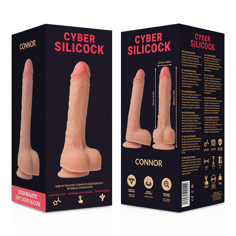 Comprar CYBER Silicock Arnés De Silicona Líquida 20.5 Cm – Diseño Confortable Para Explorar Nuevas Sensaciones-Noxtic