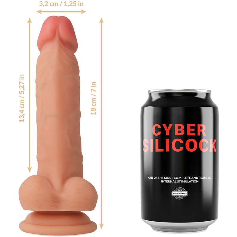 Comprar CYBER Silicock Arnés Silicona Líquida Jude 18 CM – Diseño Versátil Para Comodidad Durante Juegos De Arnés-Noxtic
