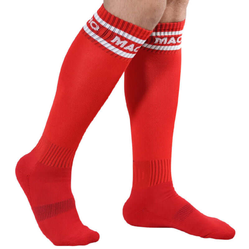 Comprar Macho Calcetines Largos Talla Única Rojo – Comodidad Y Estilo Para Uso Diario-Noxtic