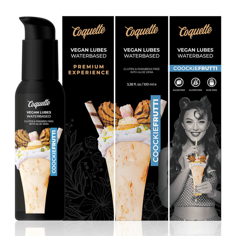 Comprar Coquette Chic Desire Lubricante Vegano Cookiefrutti 100ml – Hidratación Suave Con Base de Agua Para Uso Diario-Noxtic