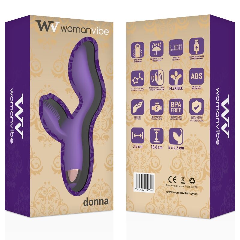 Comprar Womanvibe Donna Vibrador – Estimulador Recargable De Silicona Hipoalergénica Para Placer Intenso-Noxtic