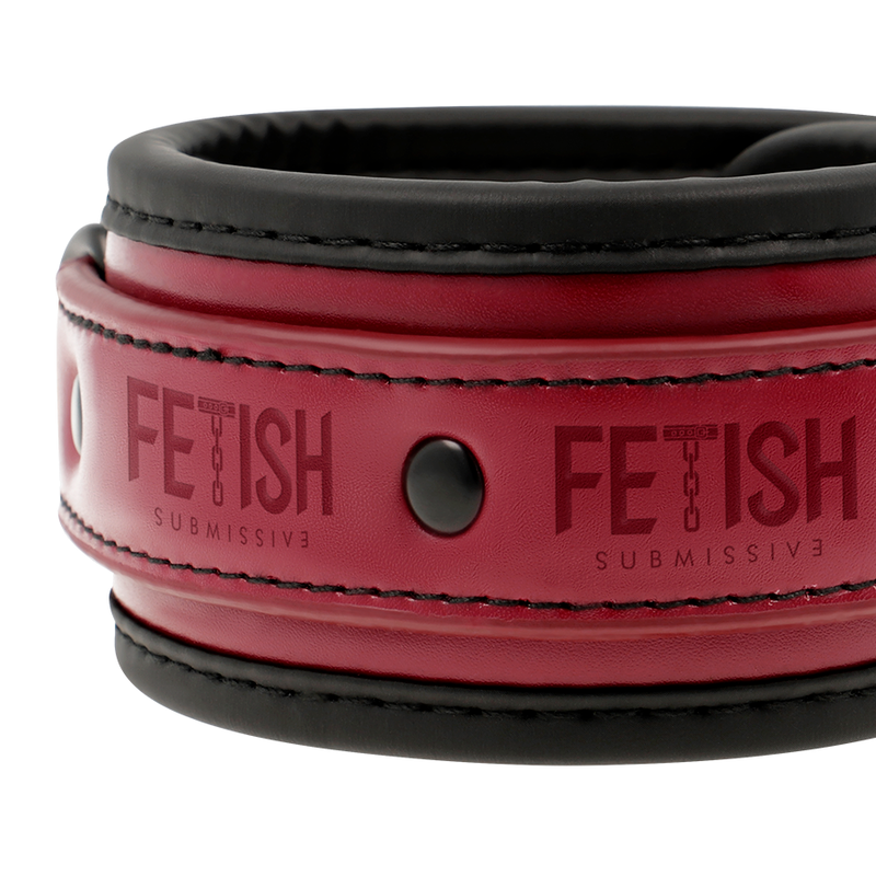 Comprar FETISH Submissive Dark Room – Esposas De Cuero Vegano Con Forro De Neopreno Para Comodidad Y Estilo-Noxtic