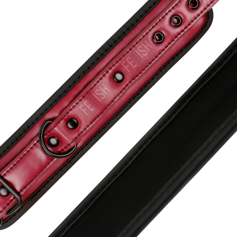 Comprar FETISH Submissive Dark Room – Esposas De Cuero Vegano Con Forro De Neopreno Para Comodidad Y Estilo-Noxtic