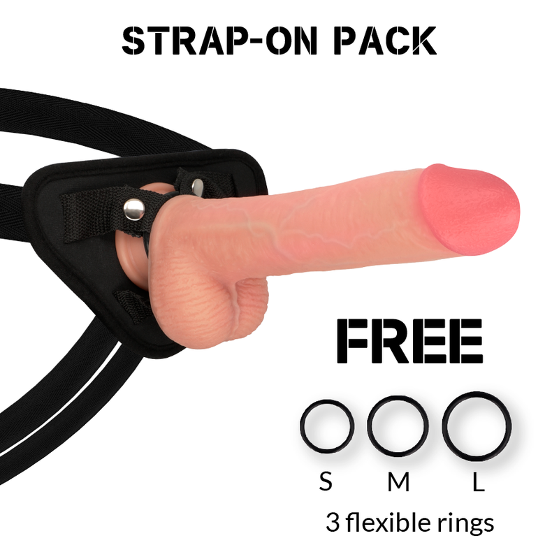 Comprar ROCKARMY Arnés Con Dildo Premium Kingcobra 24 Cm – Diseño Ergonómico Para Placer Intenso-Noxtic