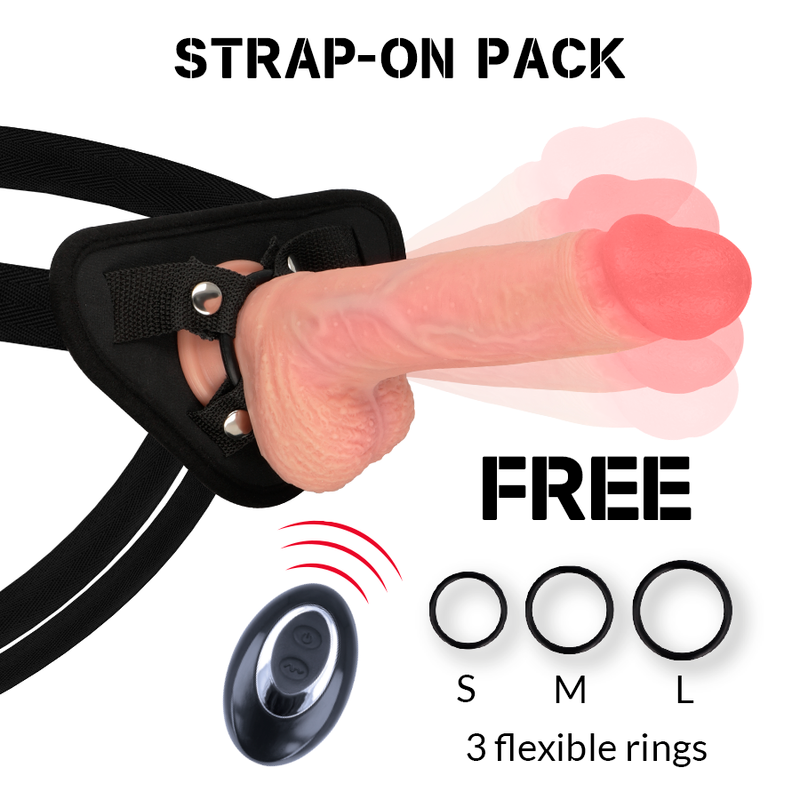 Comprar ROCKARMY Arnés Con Vibrador Control Remoto Apache – Vibrador Recargable De Silicona Líquida Para Exploración Sensual-Noxtic