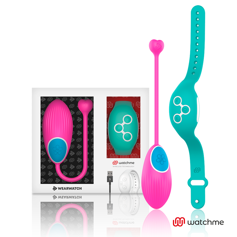 Comprar WEARWATCH Huevo Control Remoto Technology Watchme Fucsia Agua Marina – Vibrador Recargable Con Estimulación Sensorial Potente-Noxtic