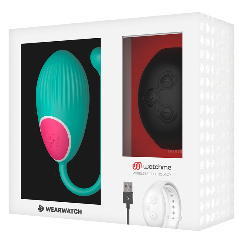Comprar WEARWATCH Huevo Control Remoto Technology Aqua Marina Azabache – Juguete Erótico Compacto Con Diseño Innovador-Noxtic