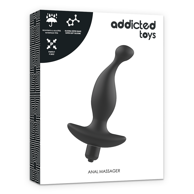 Comprar ADDICTED TOYS Masajeador Anal Con Vibración Negro – Diseño Ergonómico Para Placer Intenso-Noxtic