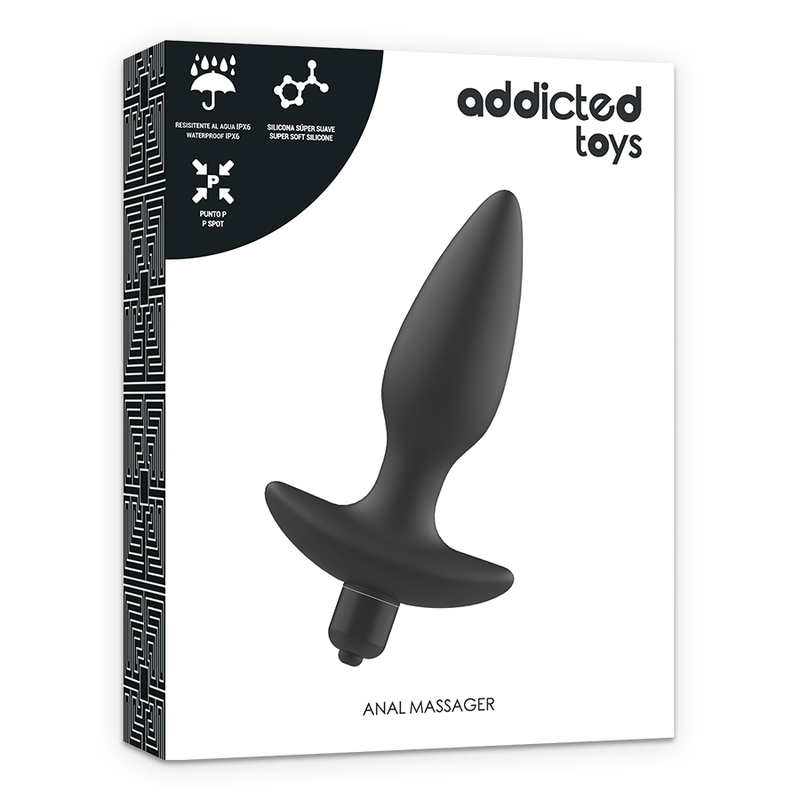 Comprar ADDICTED TOYS Masajeador Plug Anal Con Vibración Negro – Diseño Ergonómico Para Experiencias Únicas De Placer-Noxtic