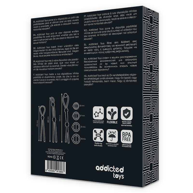 Comprar ADDICTED TOYS Kit De 7 Anillas De Silicona Flexible – Conjunto Ideal Para Mayor Comodidad Y Placer Personal-Noxtic