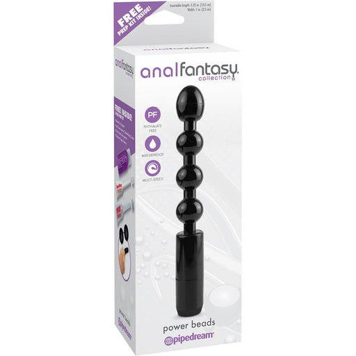 Cadena Anal con Vibracion Negro