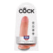 King Cock Pene con Testiculos de 7 Color Natural