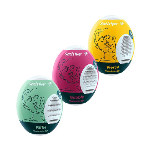 Set 3 Huevos Masturbador Riffle Bubble y Fierce