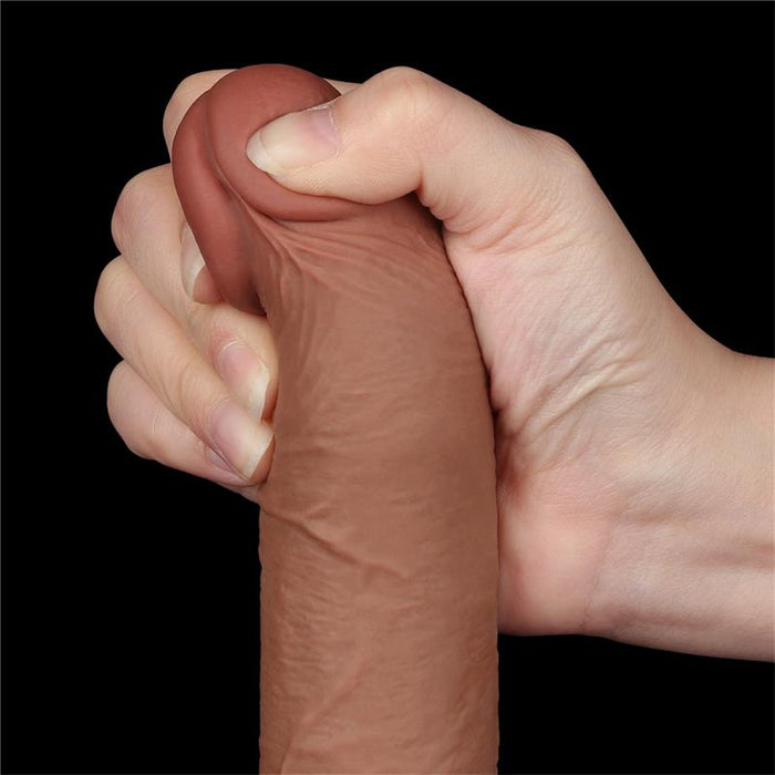 Dildo Sliding Skin 75 Marron