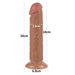 Dildo Sliding Skin 8 Marron