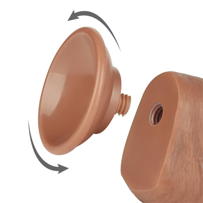 Dildo Sliding Skin 8 Marron