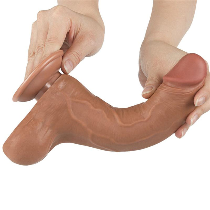 Dildo Sliding Skin 85 Marron