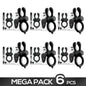 Pack de 6 Earzy Anillo Vibrador con Control Remoto USB Magnetico Silicona