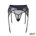 Luva Set de Liguero con Encaje Floral y Tanga