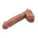 Dildo Dual Density Fashion Dude 178 x 4 cm Bronceado