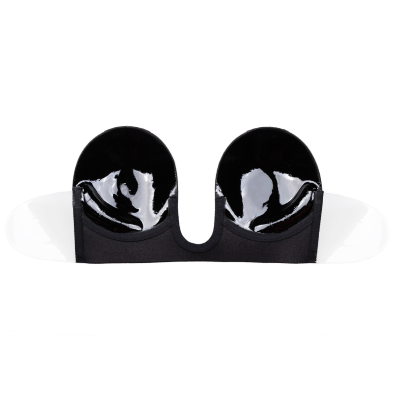 BYE-BRA Sujetador Sin Asas En U Negro Copa A – Comodidad y Libertad Sensacional Sin Correajes