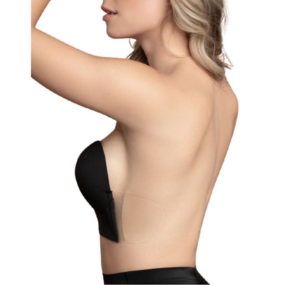 Comprar BYE-BRA Sujetador Sin Asas En U Negro Copa A – Comodidad y Libertad Sensacional Sin Correajes-Noxtic