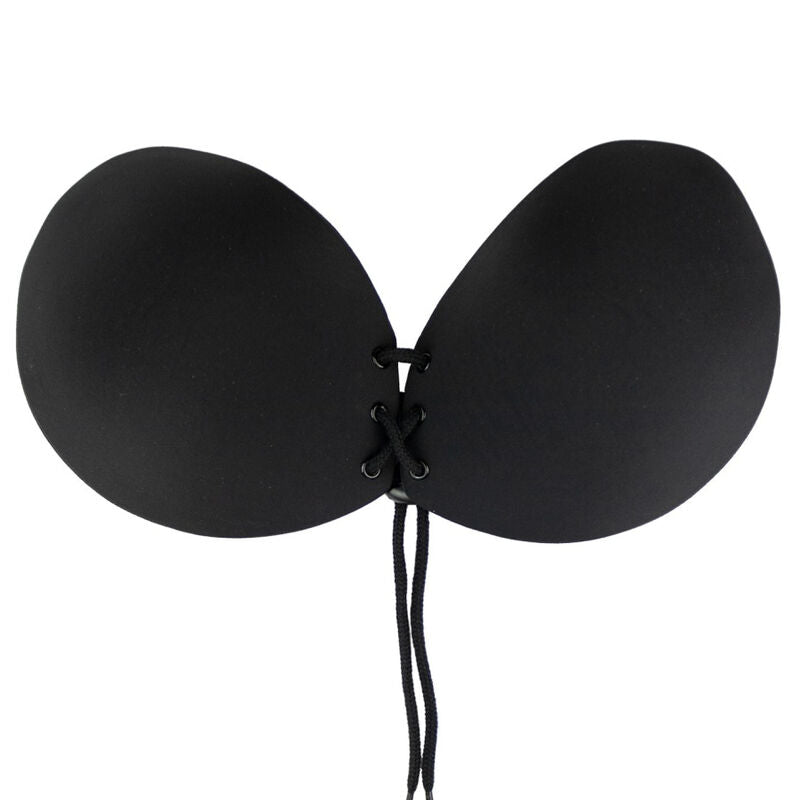 BYE-BRA Sujetador Adhesivo Entrelazado Negro Copa A – Soporte Discreto Para Comodidad Total