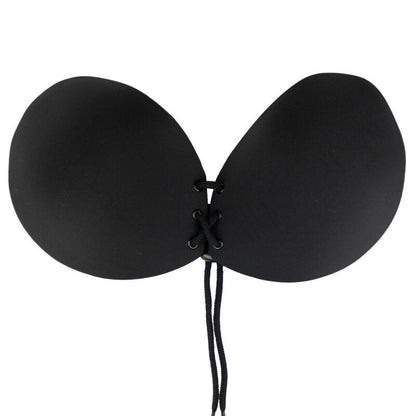 BYE-BRA Sujetador Adhesivo Entrelazado Negro Copa A – Soporte Discreto Para Comodidad Total