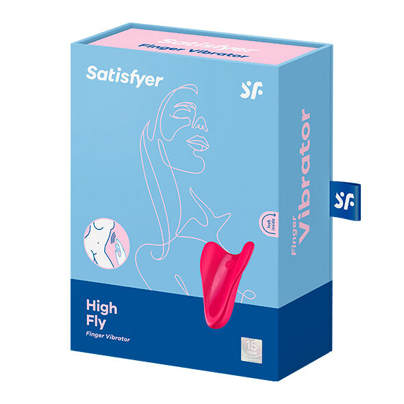 Vibratore da dito Satisfyer High Fly Fuchsia – Design ergonomico per una stimolazione precisa