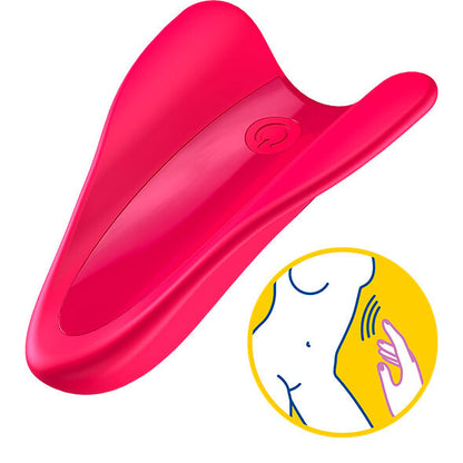 Vibratore da dito Satisfyer High Fly Fuchsia – Design ergonomico per una stimolazione precisa