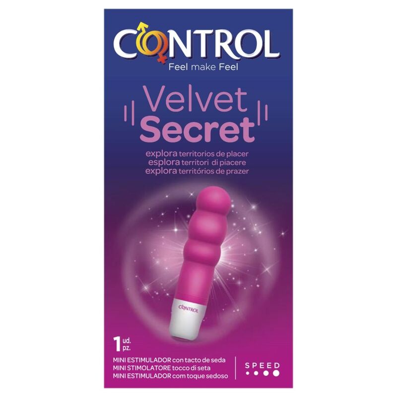 CONTROL Velvet Secret Mini Stimulator – Vibratore discreto in silicone medico per sensazioni intense