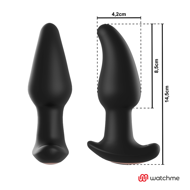 ANBIGUO Watchme Control Remoto Vibrador Anal – Estimulador Con Rotación De Perlas Para Placer Personalizado