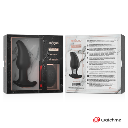 ANBIGUO Watchme Control Remoto Vibrador Anal – Estimulador Con Rotación De Perlas Para Placer Personalizado