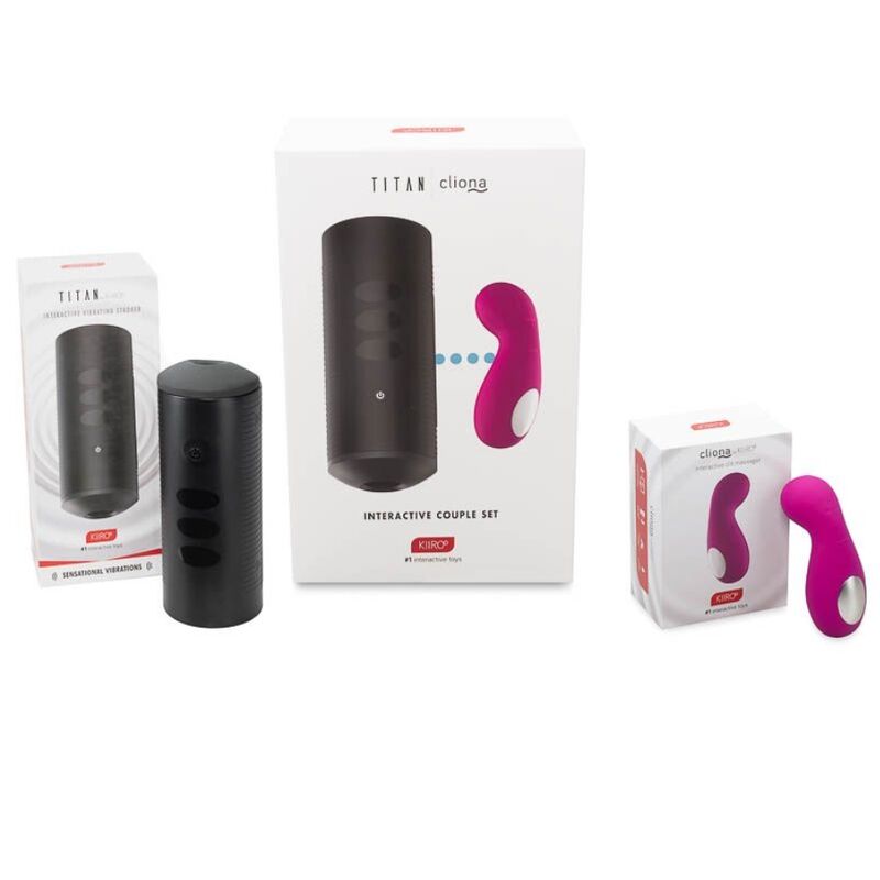 KIIROO Titan Y Cliona Set Parejas Lila – Juguete Elegante Para Conexión Íntima Y Placer Compartido