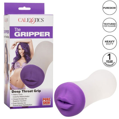 CALEXOTICS Deep Throat Grip – Masajeador De Doble Densidad Con Estimulación Sensitiva