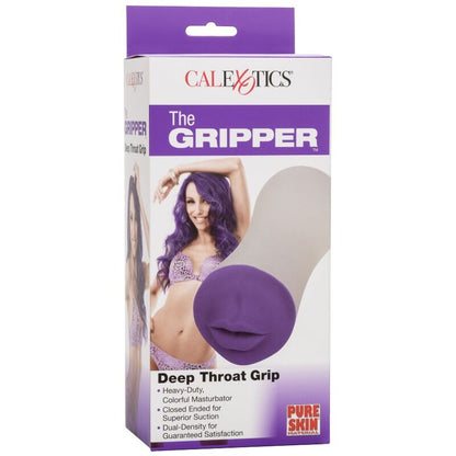 CALEXOTICS Deep Throat Grip – Masajeador De Doble Densidad Con Estimulación Sensitiva
