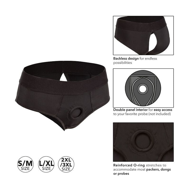 CALEXOTICS - BOUNDLESS ARNÉS CALZONCILLO CON ABERTURA TRASERA S/M-CALEXOTICS-Noxtic
