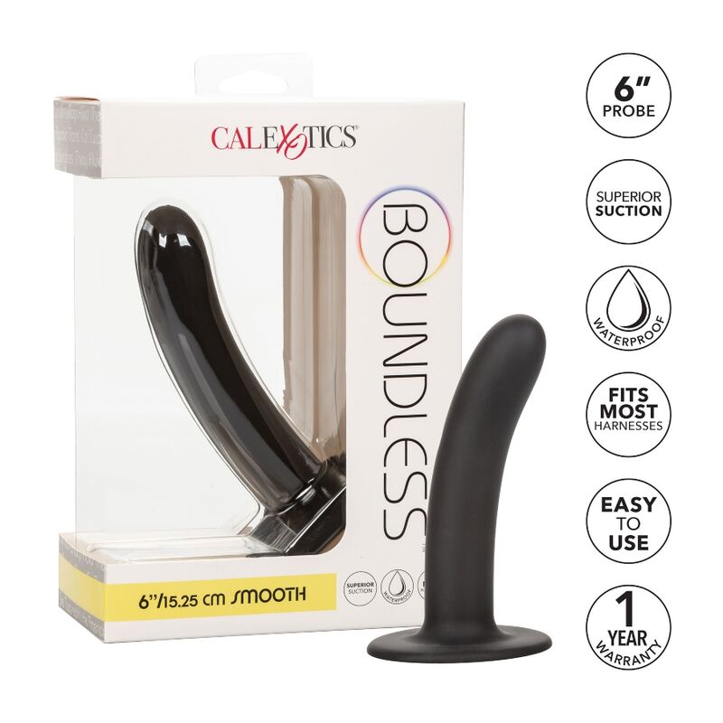 CALEXOTICS Boundless Dildo Liso 15.25 cm – Diseño Ergonómico Compatible Con Arnés