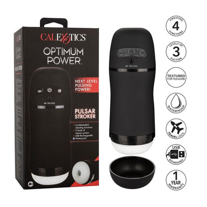 Comprar CALEXOTICS Optimum Power Pulsar Stroker – Masturbador Recargable Con Vibración Y Succión Ergonómico-Noxtic