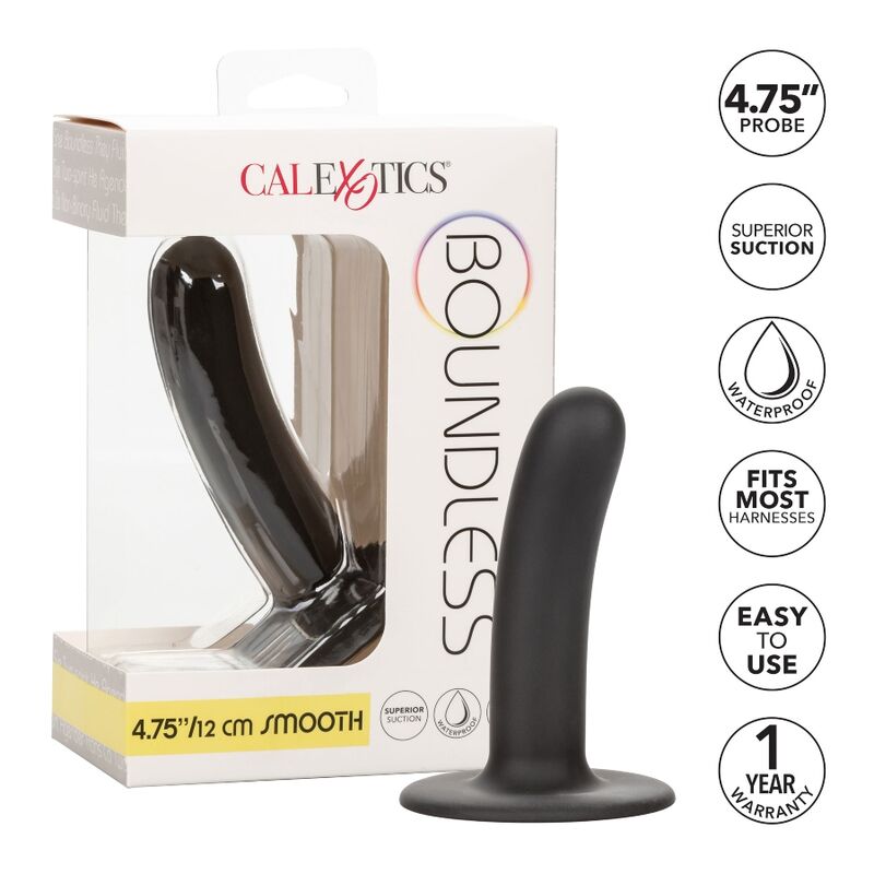 CALEXOTICS Boundless Dildo Liso 12 cm – Diseño Ergonómico Compatible Con Arnés