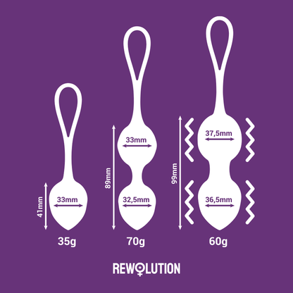 REWOLUTION Rewobeads Bolas Vibradoras Con Control Remoto – Exploración Sensorial Con Tecnología Avanzada